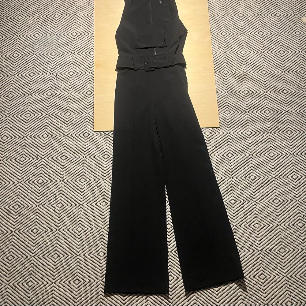 Elegant AQAQ structured jumpsuit in black - size 4